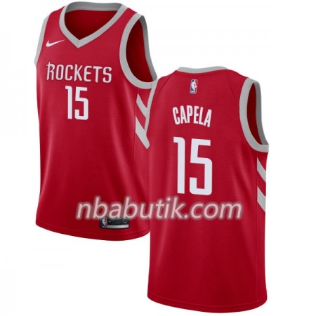 NBA Mænd Trøje Houston Rockets Clint Capela 15 Nike 2017-18 Rød Swingman